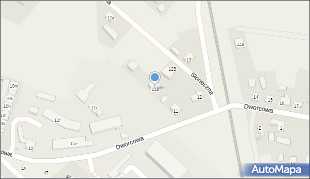 Nowa Wieś Lęborska, Dworcowa, 11a, mapa Nowa Wieś Lęborska