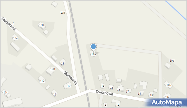 Nowa Wieś Lęborska, Dworcowa, 14a, mapa Nowa Wieś Lęborska