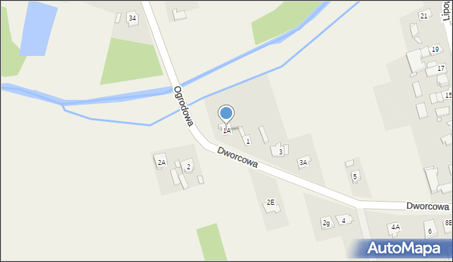 Nowe Budkowice, Dworcowa, 1A, mapa Nowe Budkowice