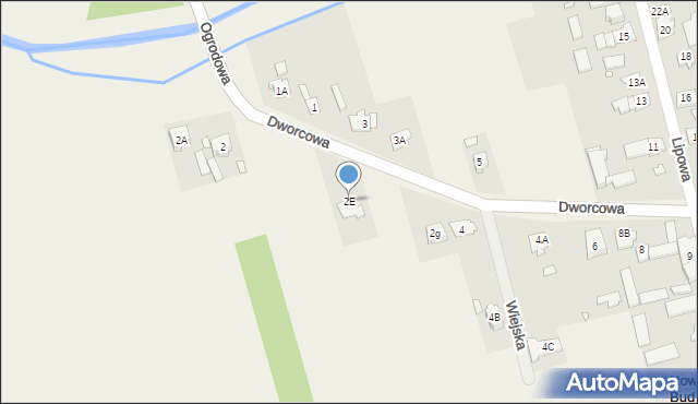 Nowe Budkowice, Dworcowa, 2E, mapa Nowe Budkowice