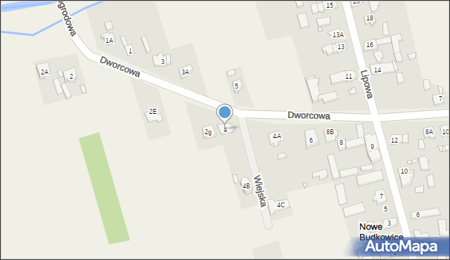 Nowe Budkowice, Dworcowa, 4, mapa Nowe Budkowice