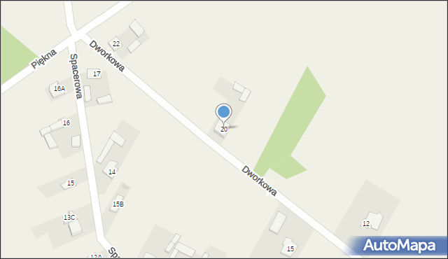 Nowy Cygów, Dworkowa, 20, mapa Nowy Cygów