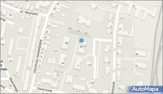 Nowy Dwór Gdański, Dworcowa, 9C, mapa Nowy Dwór Gdański