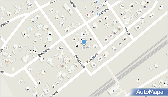 Nowy Dwór Mazowiecki, Dworcowa, 17, mapa Nowy Dwór Mazowiecki