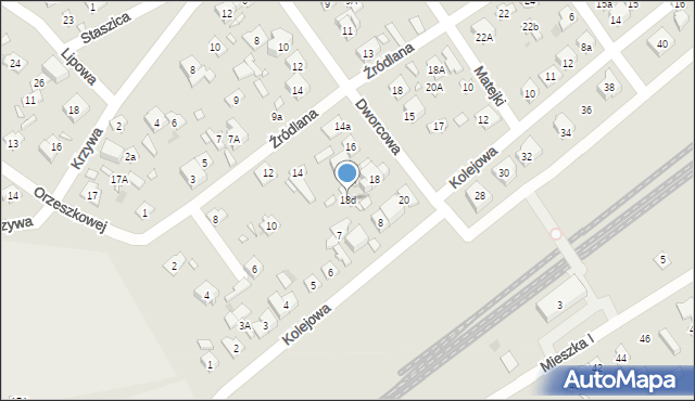 Nowy Dwór Mazowiecki, Dworcowa, 18d, mapa Nowy Dwór Mazowiecki