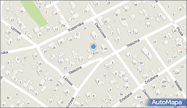 Nowy Dwór Mazowiecki, Dworcowa, 4, mapa Nowy Dwór Mazowiecki