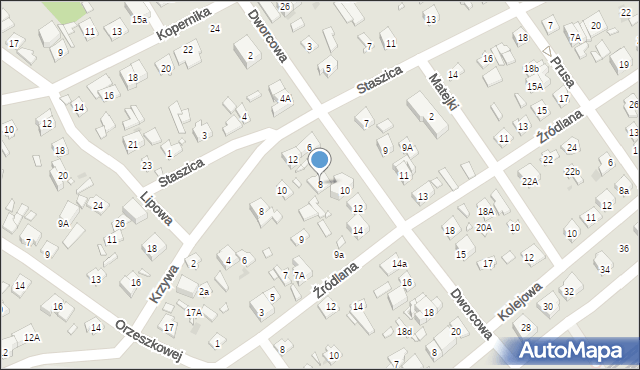 Nowy Dwór Mazowiecki, Dworcowa, 8, mapa Nowy Dwór Mazowiecki