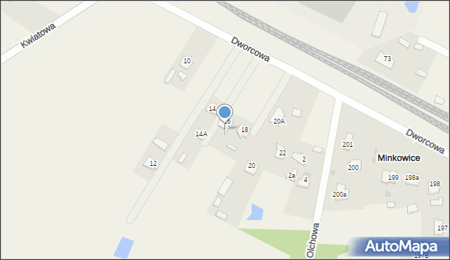 Nowy Krępiec, Dworcowa, 16a, mapa Nowy Krępiec