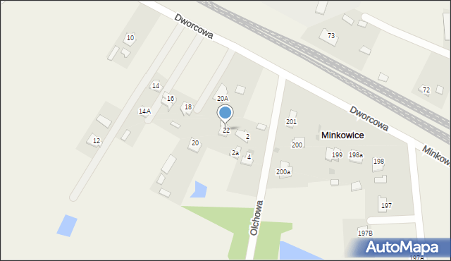 Nowy Krępiec, Dworcowa, 22, mapa Nowy Krępiec