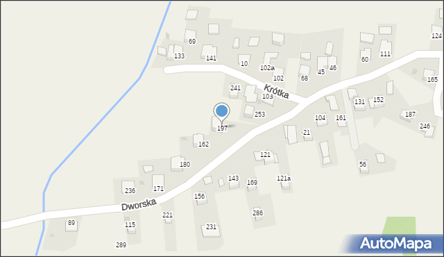 Ochodza, Dworska, 197, mapa Ochodza