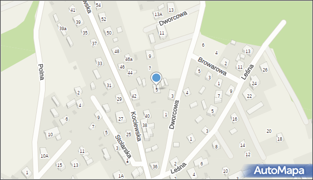 Ocypel, Dworcowa, 5, mapa Ocypel