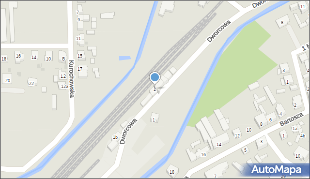 Odolanów, Dworcowa, 2, mapa Odolanów