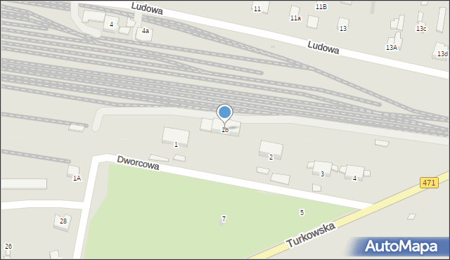 Opatówek, Dworcowa, 1b, mapa Opatówek