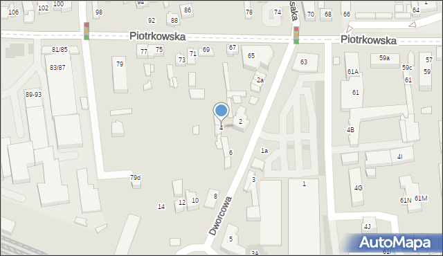 Opoczno, Dworcowa, 4, mapa Opoczno