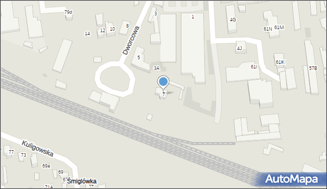 Opoczno, Dworcowa, 7, mapa Opoczno