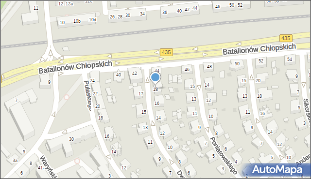 Opole, Dwernickiego Józefa, gen., 18, mapa Opola