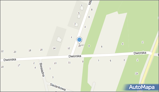 Orchówek, Dworska, 10, mapa Orchówek