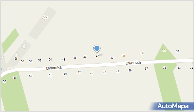 Orchówek, Dworska, 42, mapa Orchówek