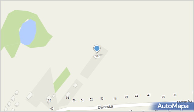 Orchówek, Dworska, 58c, mapa Orchówek