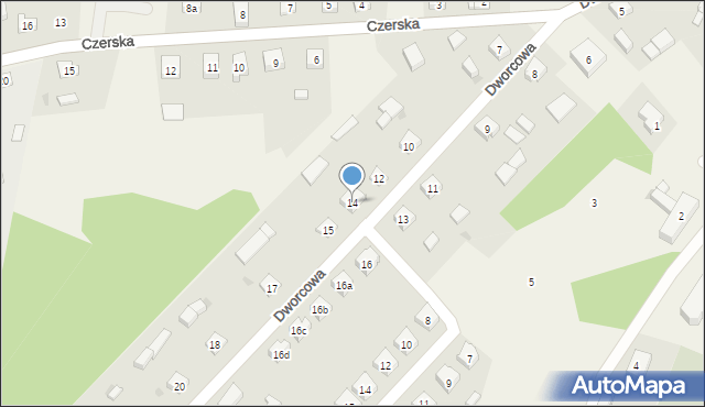 Osieczna, Dworcowa, 14, mapa Osieczna