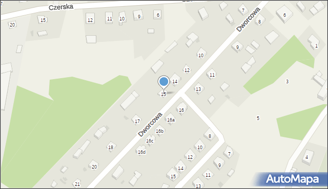 Osieczna, Dworcowa, 15, mapa Osieczna