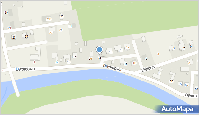 Osowiec, Dworcowa, 1e, mapa Osowiec