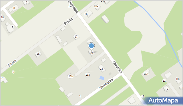 Osowiec, Dworska, 15, mapa Osowiec