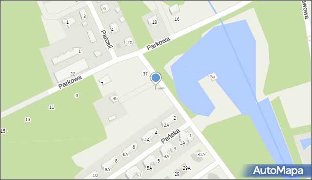 Osowiec, Dworska, 33, mapa Osowiec