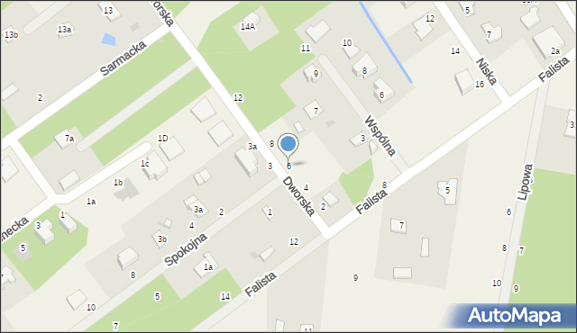 Osowiec, Dworska, 6, mapa Osowiec