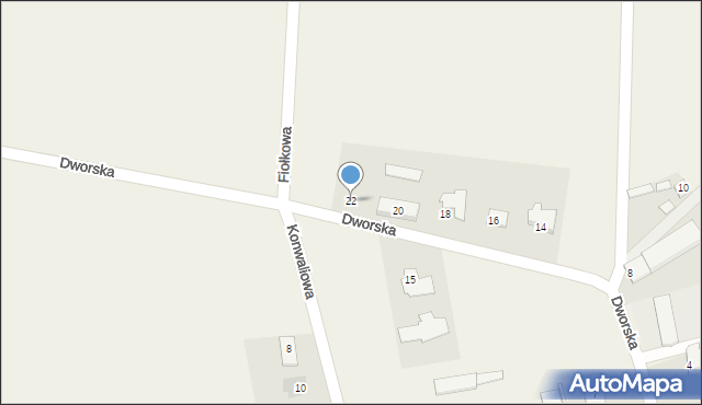 Ostrów, Dworska, 22, mapa Ostrów