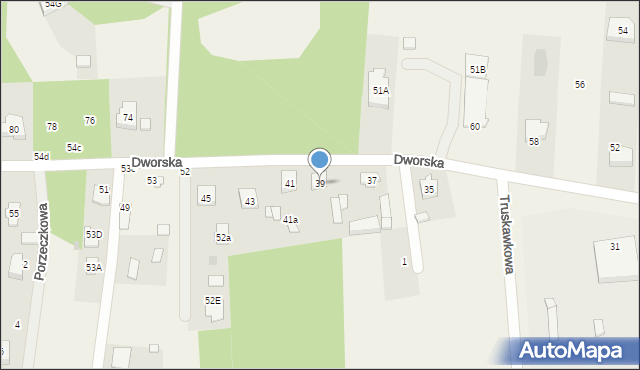 Ostrów, Dworska, 39, mapa Ostrów