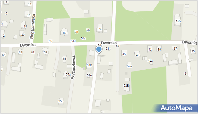 Ostrów, Dworska, 49, mapa Ostrów