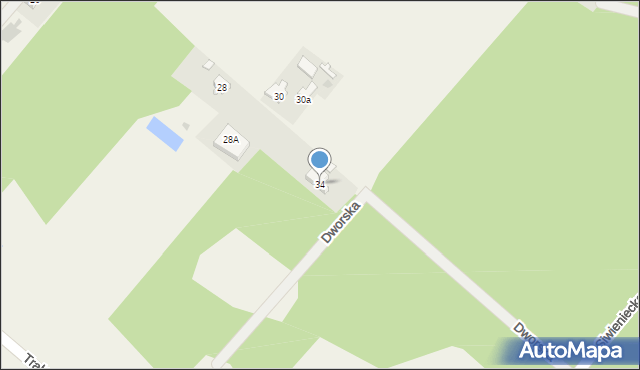 Ostrowik, Dworska, 16, mapa Ostrowik