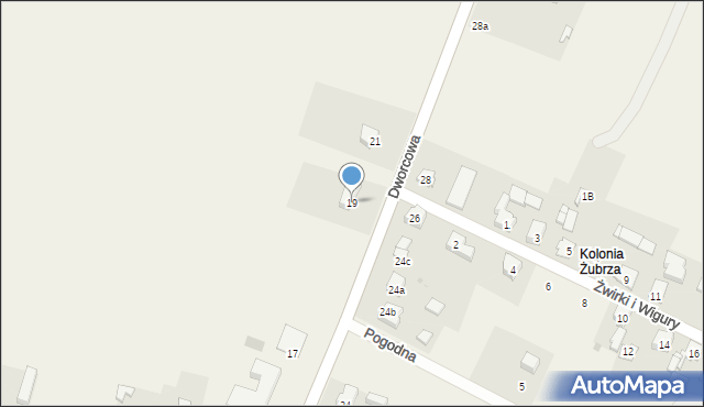 Ożarowice, Dworcowa, 19, mapa Ożarowice