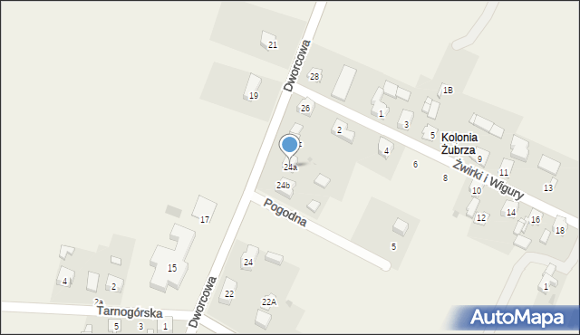 Ożarowice, Dworcowa, 24a, mapa Ożarowice