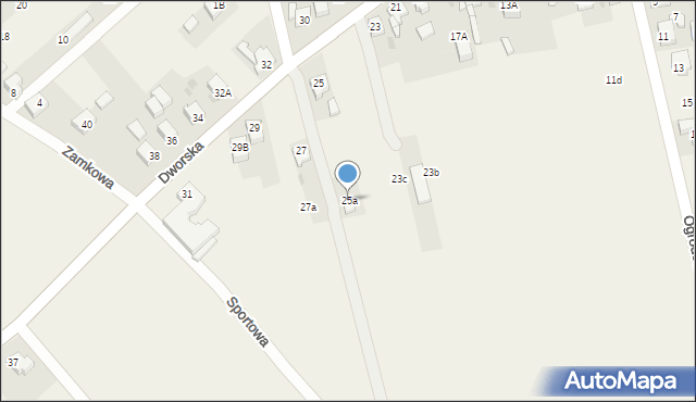Paniówki, Dworska, 25a, mapa Paniówki