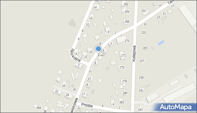 Parczew, Dworcowa, 7, mapa Parczew