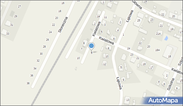 Pecna, Dworcowa, 6, mapa Pecna