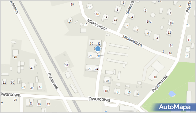 Pęgów, Dworcowa, 28, mapa Pęgów