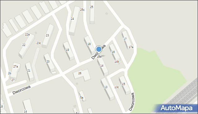 Pelplin, Dworcowa, 18a, mapa Pelplin