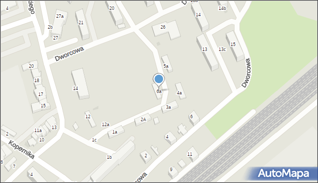 Pelplin, Dworcowa, 6a, mapa Pelplin
