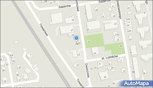 Piaseczno, Dworcowa, 13a, mapa Piaseczno