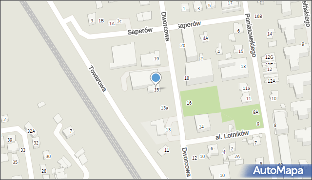 Piaseczno, Dworcowa, 15, mapa Piaseczno