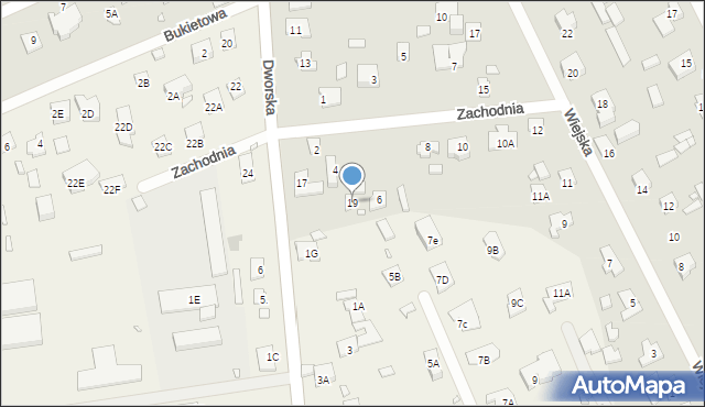 Piaseczno, Dworska, 19, mapa Piaseczno