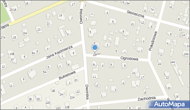 Piaseczno, Dworska, 22f, mapa Piaseczno