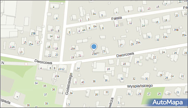 Piastów, Dworcowa, 23A, mapa Piastów