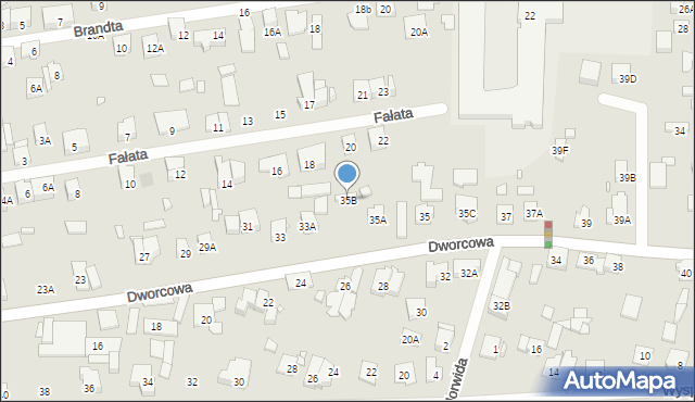 Piastów, Dworcowa, 35B, mapa Piastów