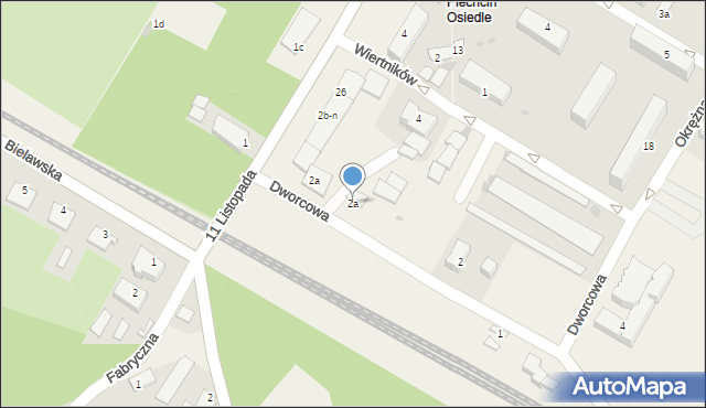 Piechcin, Dworcowa, 2a, mapa Piechcin