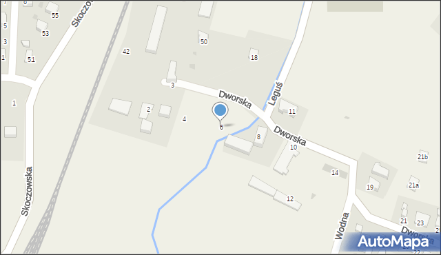 Pierściec, Dworska, 6, mapa Pierściec