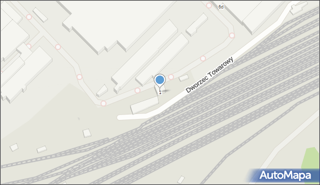 Piła, Dworzec Towarowy, 1, mapa Piły